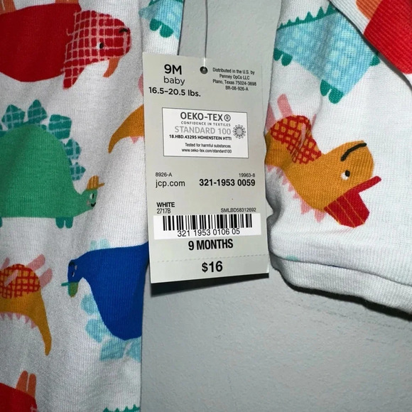 Baby okie dokie Footed Sleeper, 9M, Multicolor - Picture 9 of 11